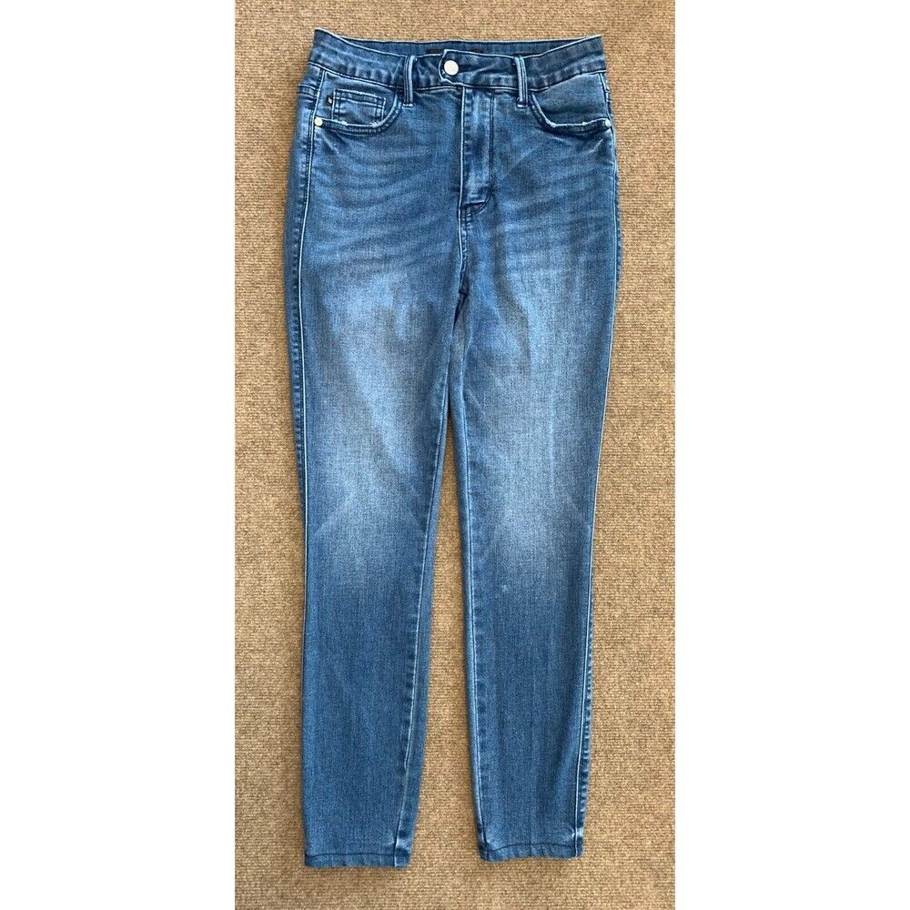 Judy Blue Jeans Womens 5/27 Lucy Skinny High Rise Tummy Control Stretch Denim